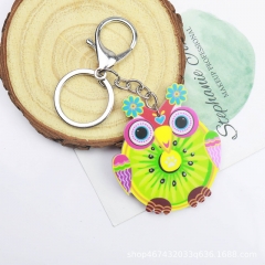 Wholesale Jewelry Kiwi Owl Keychain Cute Cartoon Bag Pendant
