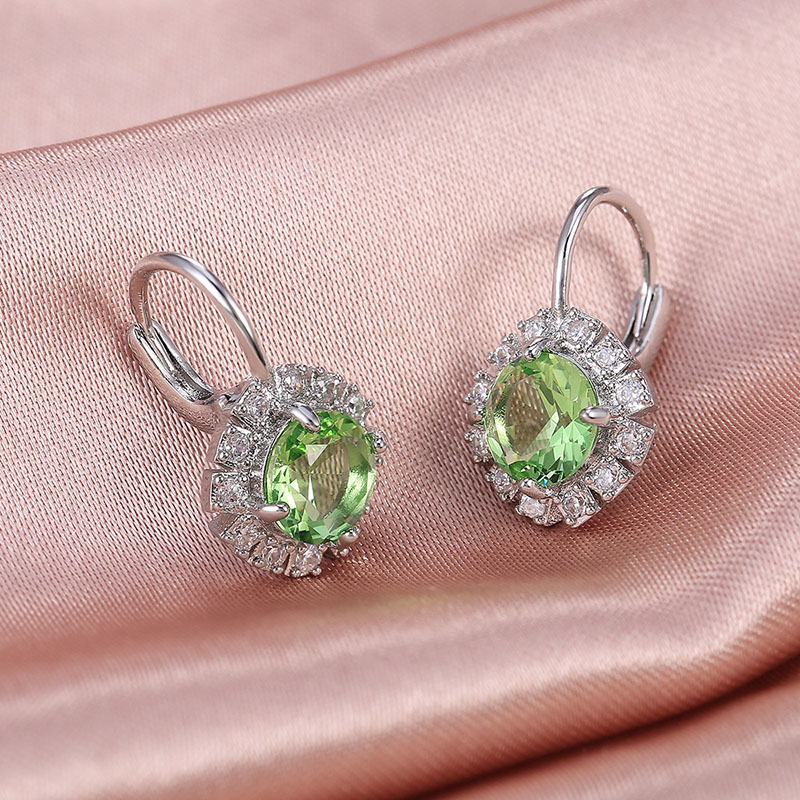 Delicate Earrings With Zirconia Peplum Earrings Supplier