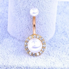 Pearl Vintage Opal Set Belly Button Ring Navel Ring Navel Button Piercing Jewelry Supplier