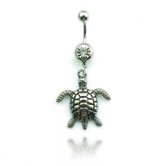 Explosive Pendant Turtle Belly Button Ring Navel Ring Belly Button Piercing Body Jewelry Supplier