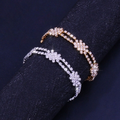 Popular Accessories Ladies Shiny Simple Charm Rhinestone Anklet Manufacturer