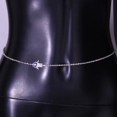 Creative Devil's Eye Palm Waist Chain Summer Hip-hop Trend Rhinestone Waist Chain Manufacturer