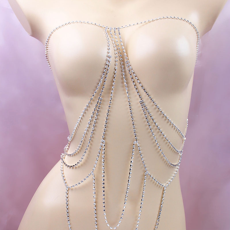 Multi-layer Chest Chain Ladies Sexy Body Chain Beach Bikini Jewelry Manufacturer