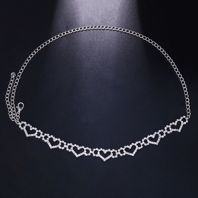 Wholesale Jewelry Sexy Hollow Love Rhinestone Anklet