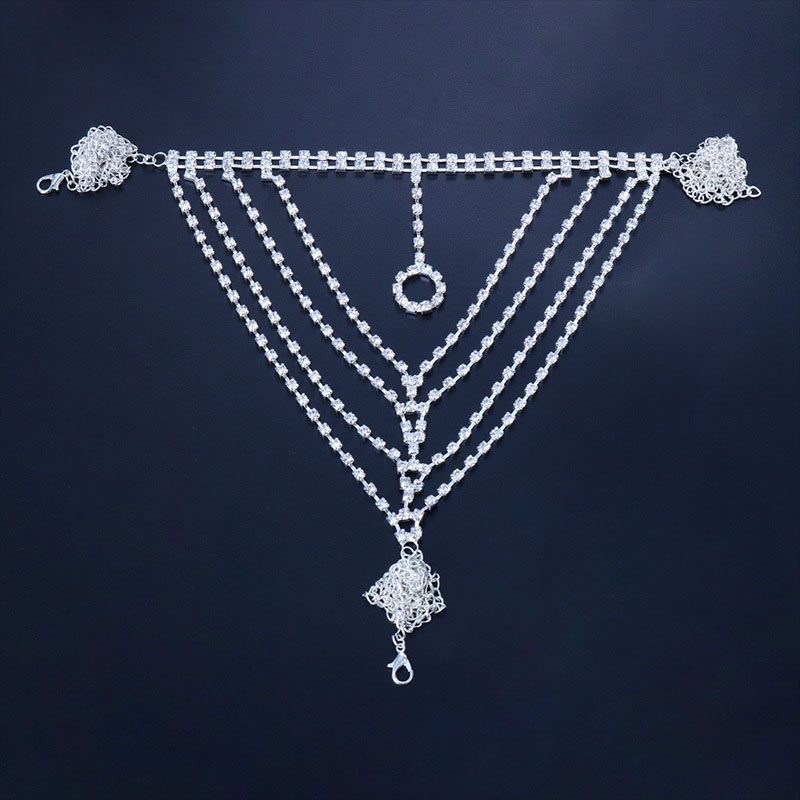 Multi-layer Full Diamond Body Chain Geometric Sexy Waist Chain Manufacturer