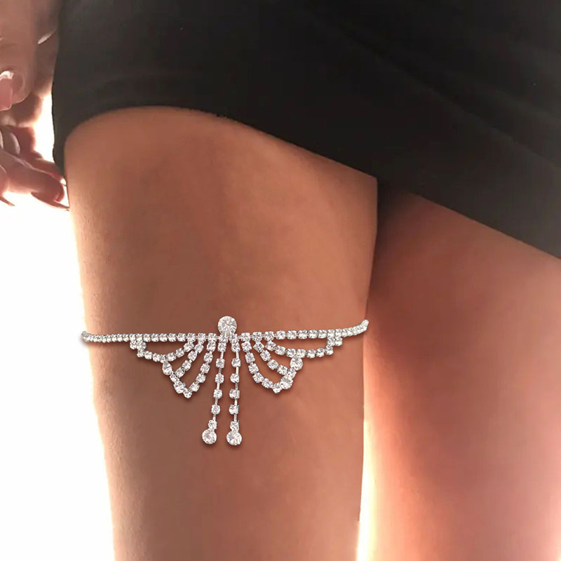 Fashion Luxury Tassel Leg Chain European And American Sexy Butterfly Body Chain Supplier