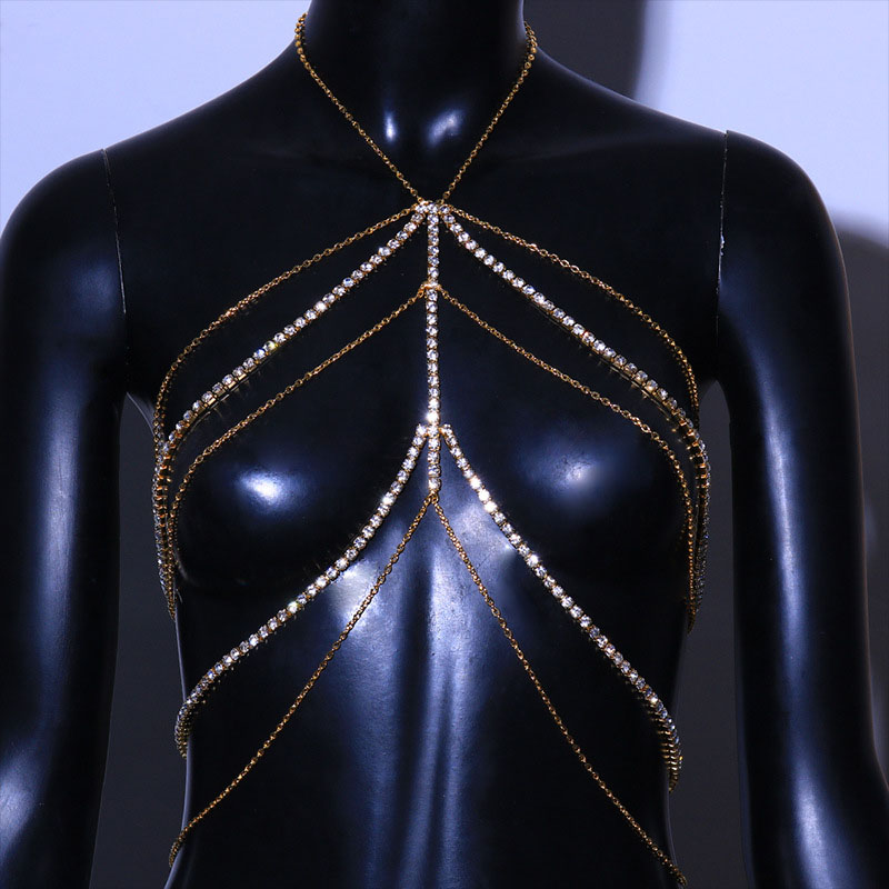 Alloy Chain Multi-layer Chest Chain Party Sexy Body Chain Manufacturer