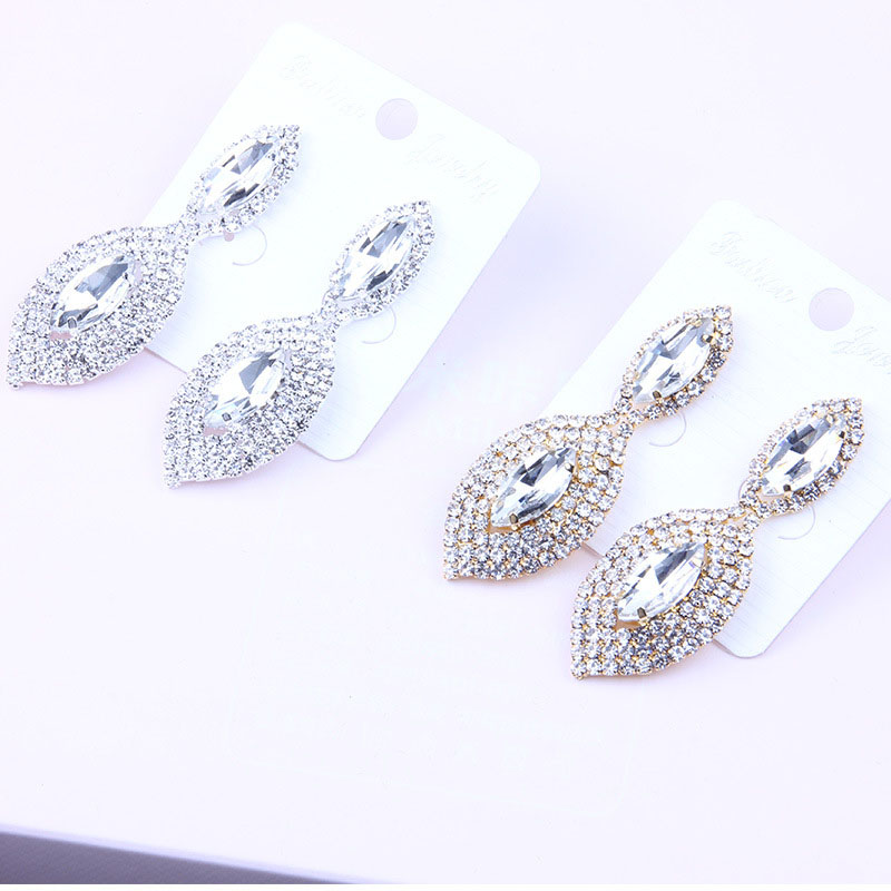 Fashion Jewelry Horse Eye Studs With Rhinestone Matching Personality Droplet Earrings For Women Distributor