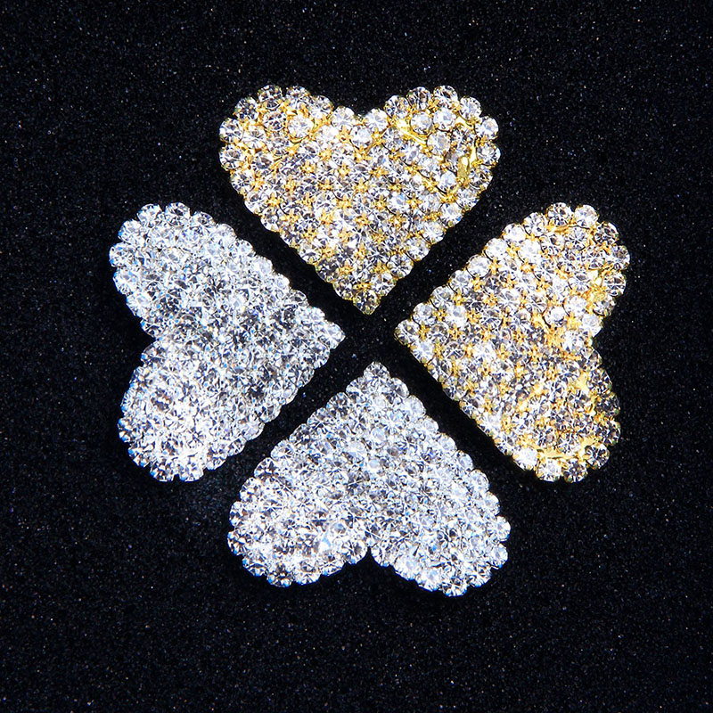 Lovely Simple And Versatile Rhinestone Heart-shaped Zircon Earrings Manufacturer