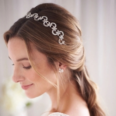 Fashion Luxury Zircon Bride Rhinestone Hair Bands Full Of Diamonds Hair Clips Manufacturer