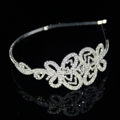 Europe And The United States Noble Retro Headband Crystal Hair Bands Rhinestone Peacock Butterfly Crown Distributor