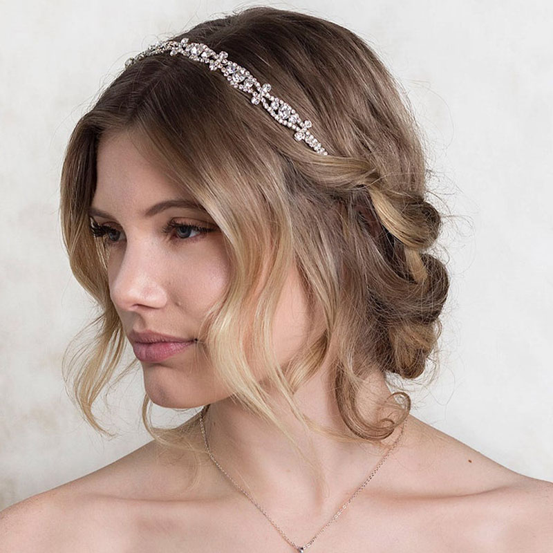 Vintage Rhinestone Hairband Headpiece Luxury Wedding Wedding Hair Accessories Supplier
