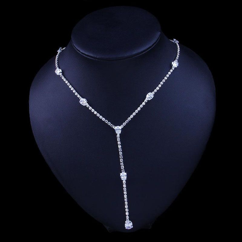 Luxury Zirconia Necklace Fashion Bridal Wedding Accessories Manufacturer