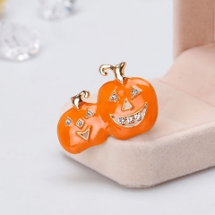Halloween Pumpkin Head Brooch Exaggerated Oil Drip Pins Manufacturer