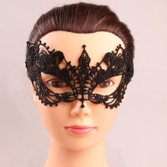 Mysterious Half-face Eye Mask Sexy Glamorous Black Lace Mask Halloween Manufacturer