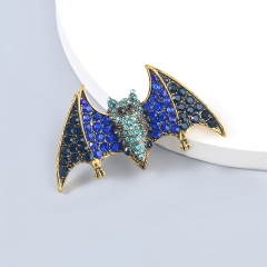 Wholesale Halloween Alloy With Diamond Bat Brooch
