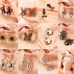 Halloween Gothic Ghost Spider Skull Earrings Earrings Manufacturer