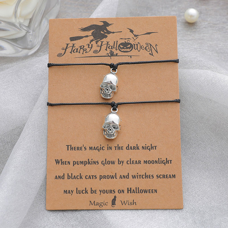 Wholesale Skull Halloween Couple Bracelet