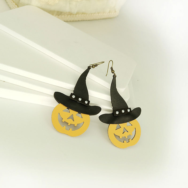 Fashion Cute Earrings Pumpkin Head Halloween Witch Hat Manufacturer