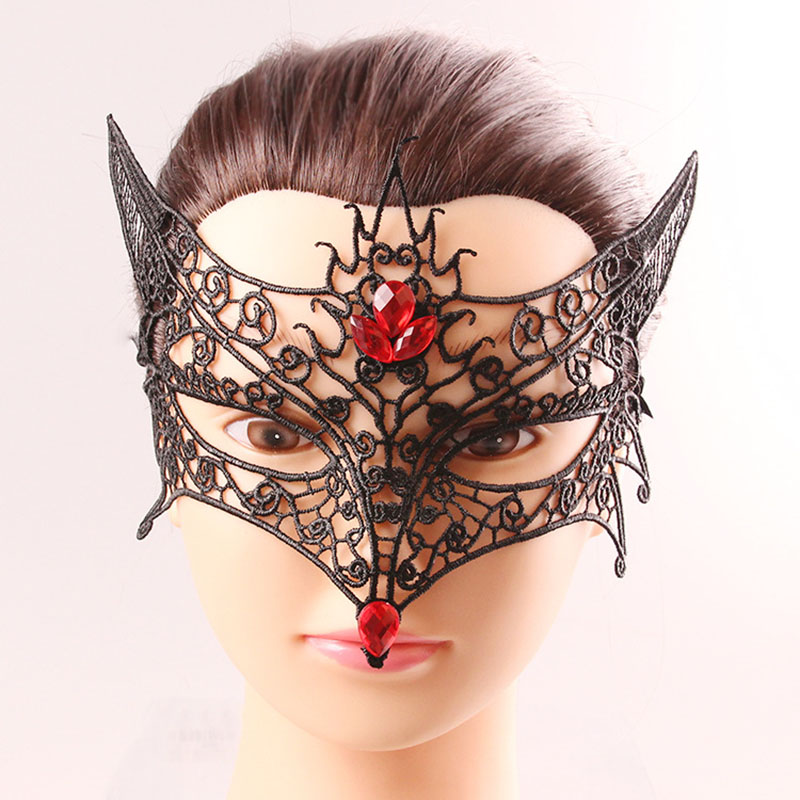 Sexy Erotic Fox Black Lace Mask Skeleton Halloween Manufacturer