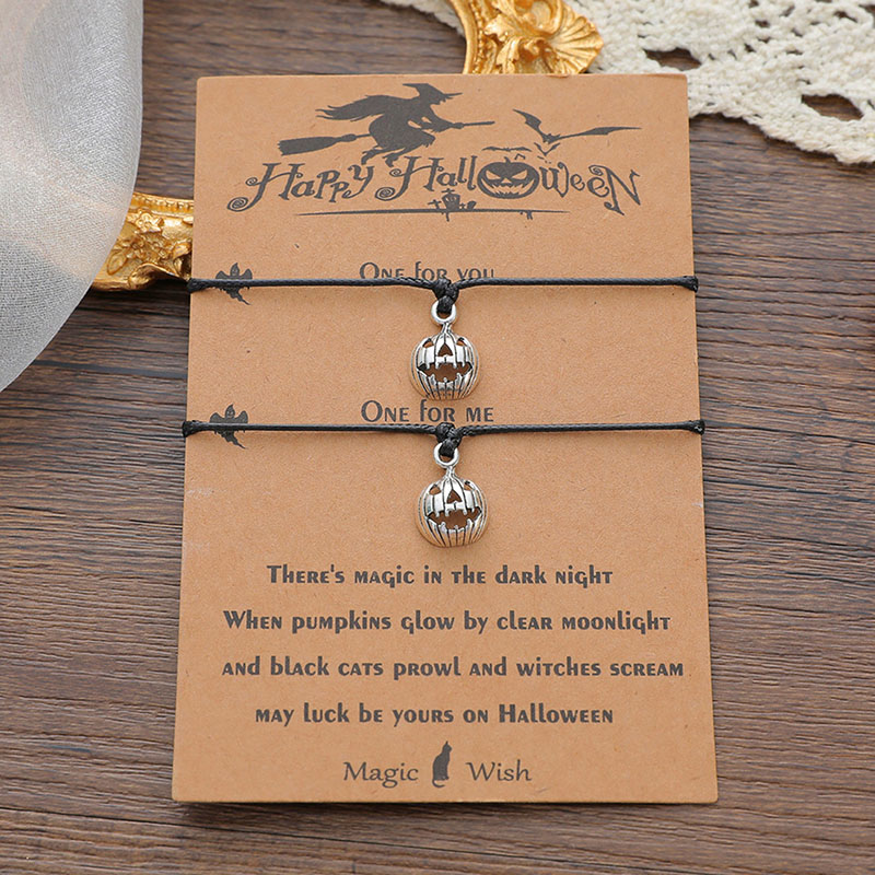 Pumpkin Head Spoof Halloween Personalized Fashion Push-pull Bracelet Manufacturer