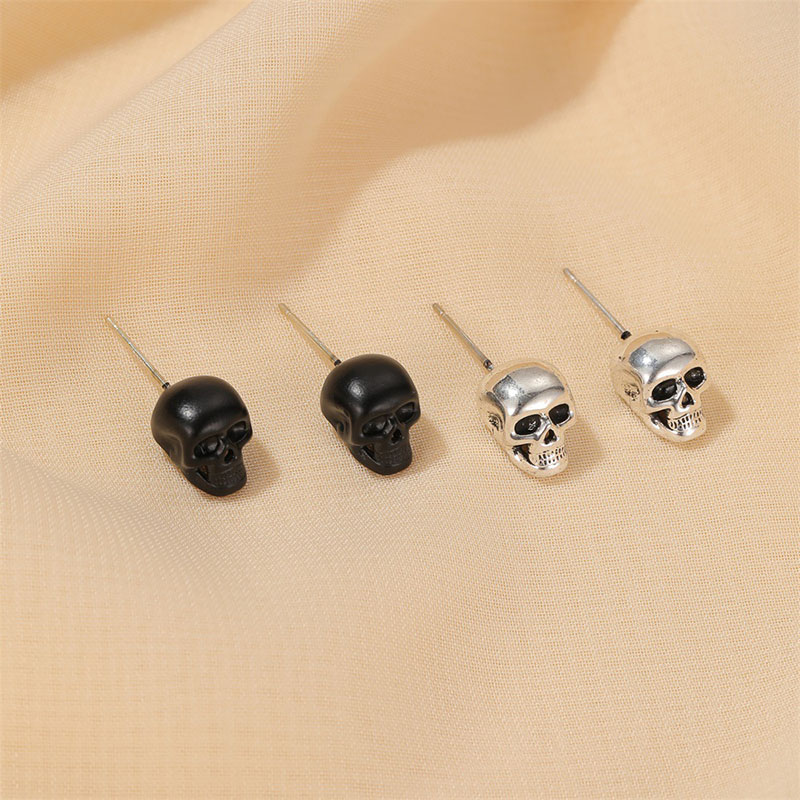 Personalized Gothic Retro Skull Earrings Halloween Manufacturer