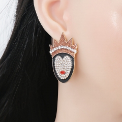 Creative Queen Earrings Halloween Ghost Earrings Oiled With Diamonds Manufacturer