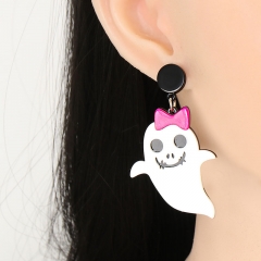 Halloween Weird Pumpkin Acrylic Earrings Personalized Little Witch Resin Earrings Manufacturer