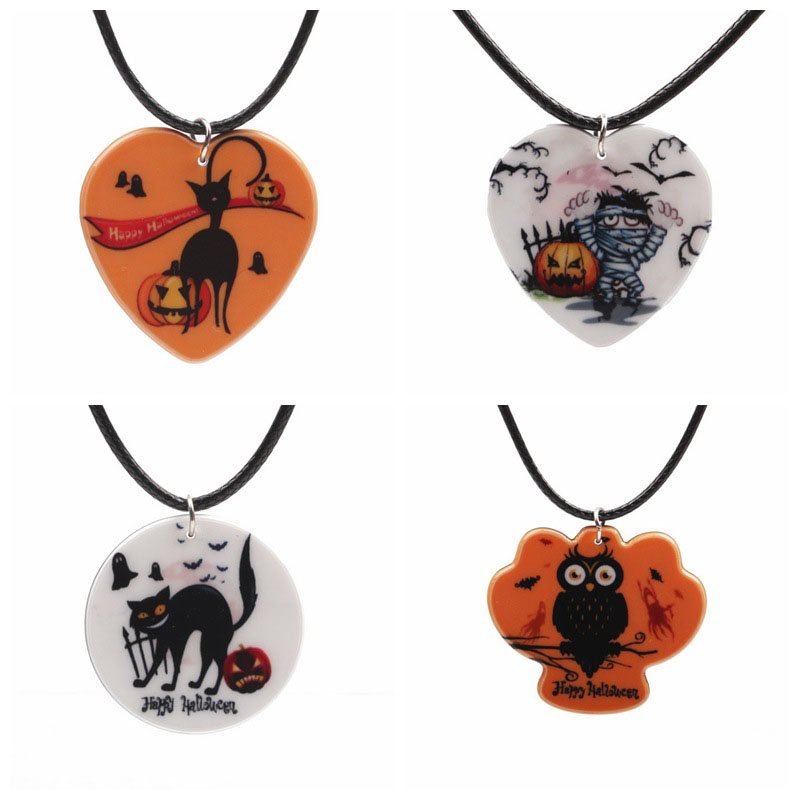 Pumpkin Halloween Spooky Cat Zombie Necklace Manufacturer