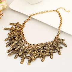 Exaggerated  Fashion Temperament Multilayer Necklace Cross Halloween Manufacturer