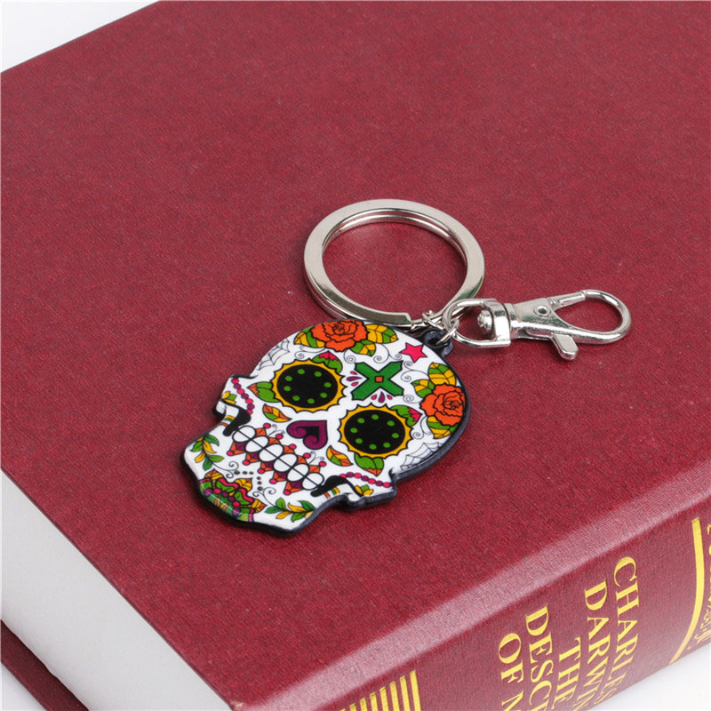 Creative Acrylic Skull Keychain Halloween Manufacturer