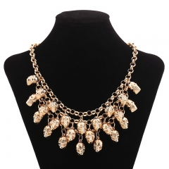 Vintage Exaggerated Multilayer Skull Necklace Fashion Halloween Manufacturer