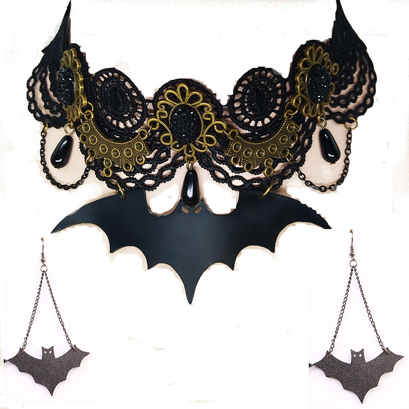 Halloween Choker Combo Set Lace Necklace Manufacturer