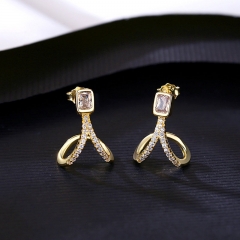 Wholesale Delicate Earrings Senior Sense S925 Silver Japanese And Korean Style Simple