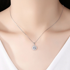 Wholesale S925 Silver Pendant Necklace Micro-set Zirconia Exquisite