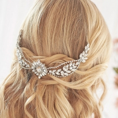 Flower Zirconia Hair Bands Luxury Bridal Hair Accessories Manufacturer