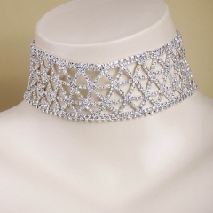 Shiny Diamond Rhinestone Cross Collar Multi-layer Necklace Trendy Cold Wind Necklace Manufacturer