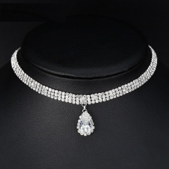 Bohemian Multi-layer Drop Pendant Necklace Fashion Elegant Full Of Diamonds Necklace Supplier