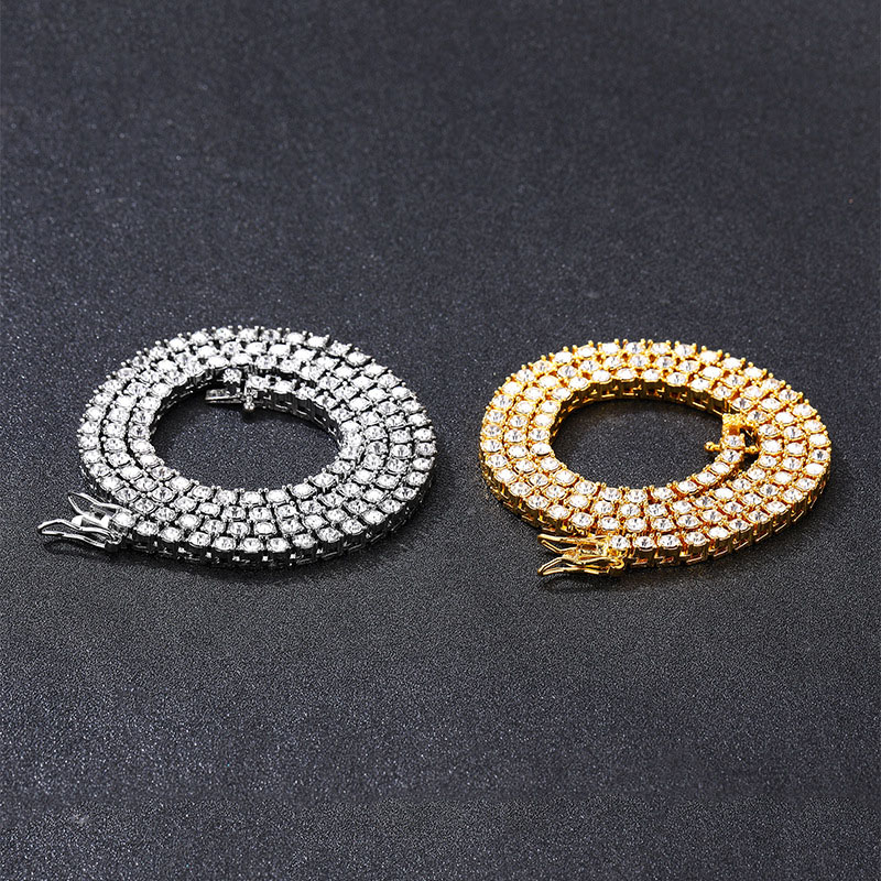 Wholesale Jewelry Tennis Chain Alloy With Diamonds Multi Specifications