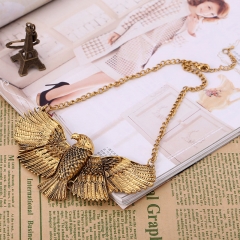 Wholesale Jewelry Popular Exaggerated Style Vintage Eagle Alloy Necklace