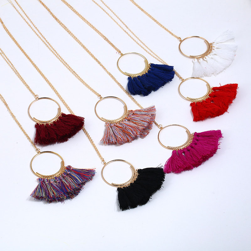 Wholesale Jewelry Fashion Creative Long Tassel Pendant Necklace