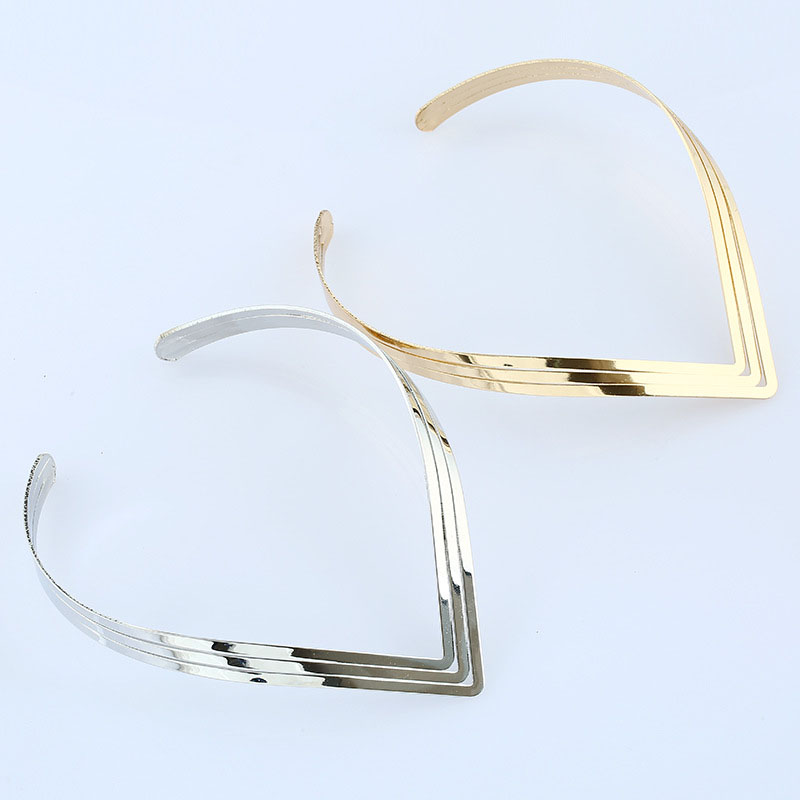 Wholesale Jewelry Glossy Minimalist Metal Necklace