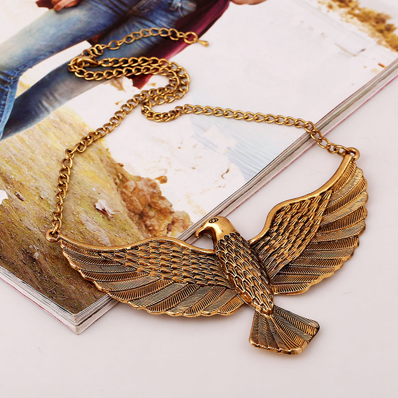 Wholesale Jewelry Fashion Eagle Spreads Its Wings Necklace Palace Vintage Hipster