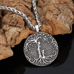 Wholesale Nordic Viking Tree Of Life Vintage Pendant Necklace