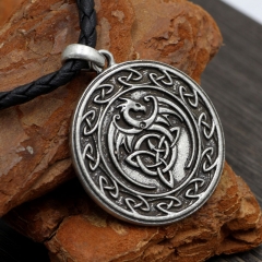 Wholesale Celtic Dragon Pendant Vintage Viking Necklace