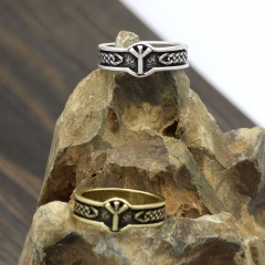 Wholesale Two-color Norse Mythology Celtic Lunavin Ring