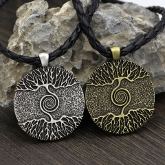 Wholesale Two-sided World Tree Of Life Pendant Necklace