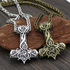 Wholesale Nordic Viking Dominant Thor Hammer Pendant Necklace