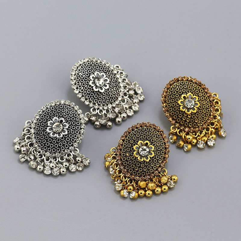 Round Sun Flower Hollow Ethnic Wind Earrings Manufacturer