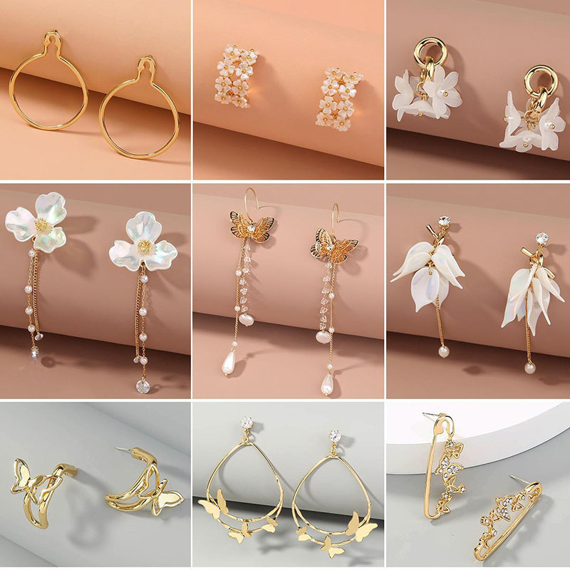 Wholesale Pearl Tassel Earrings Exaggerated Long Earrings Vintage